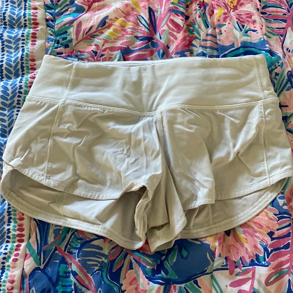 Lululemon speed ups sized 2 color white still in shape worn three or more times